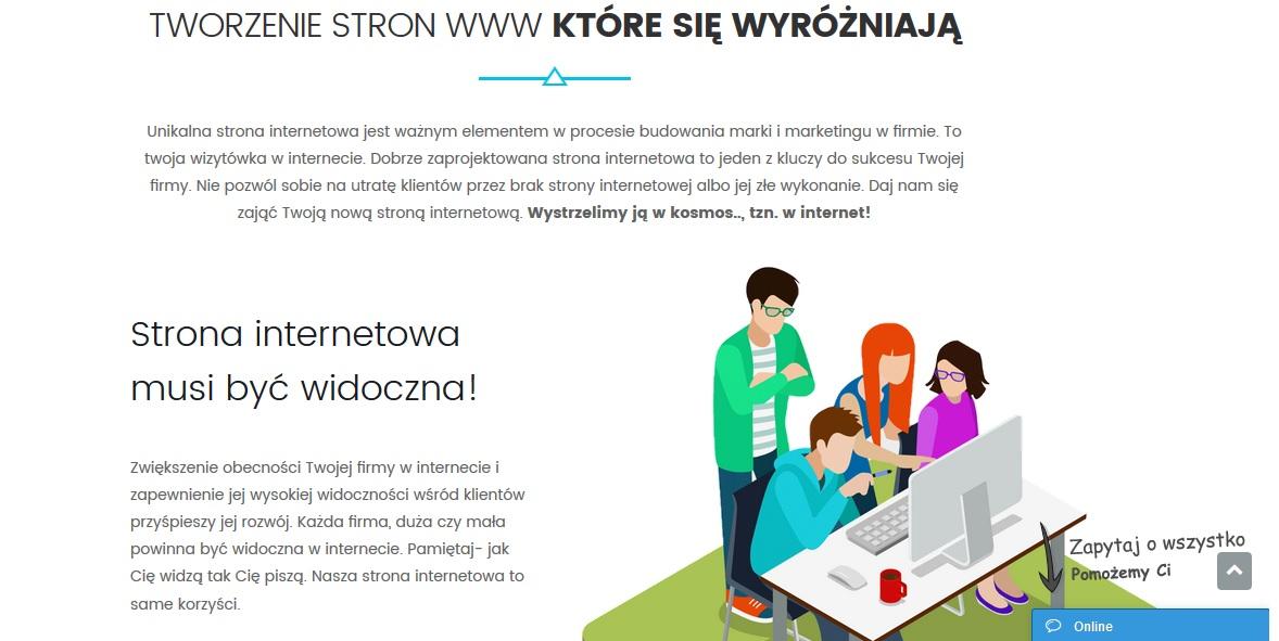 Tworzenie stron www, pozycjonowanie stron, sklepy internetowe