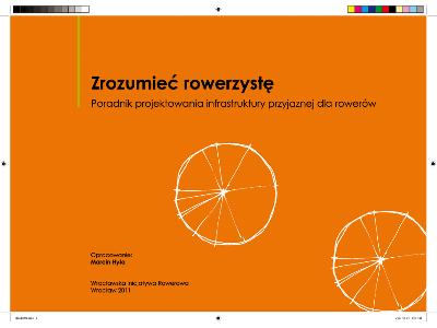 Projekt graficzny broszury "Zrozumieć rowerzystę" - kliknij, aby powiększyć
