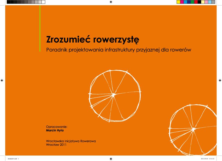 Projekt graficzny broszury "Zrozumieć rowerzystę"