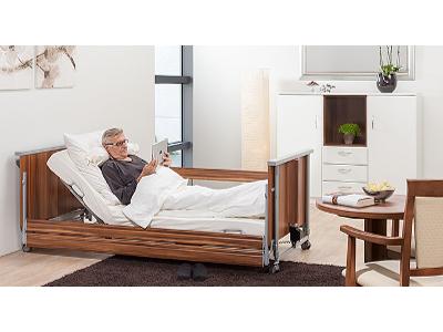 Łóżko rehabilitacyjne sterowane elektrycznie Bock - kliknij, aby powiększyć