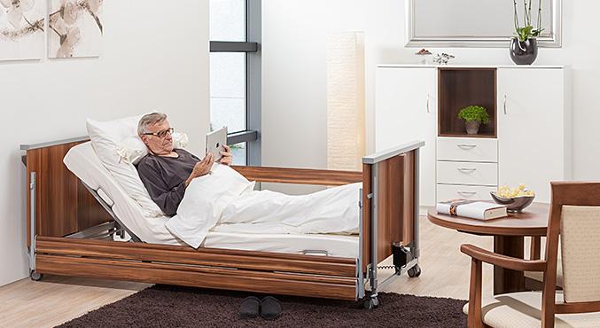 Łóżko rehabilitacyjne sterowane elektrycznie Bock