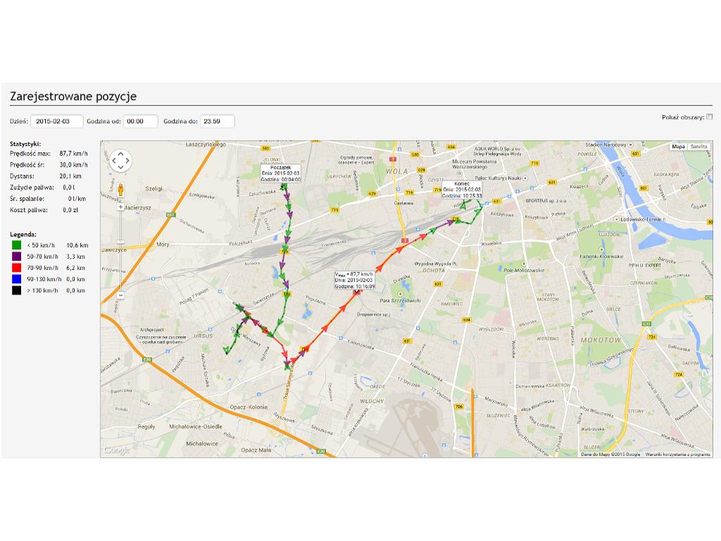 Monitoring lokalizacja pojazdów 