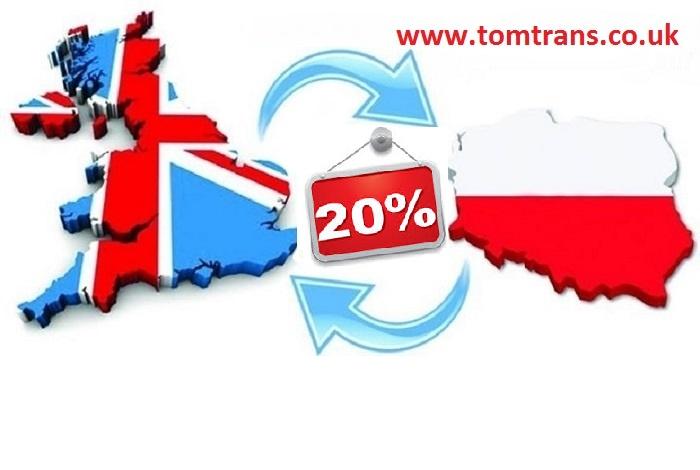 Polska-Anglia-Polska, przeprowadzki i transport