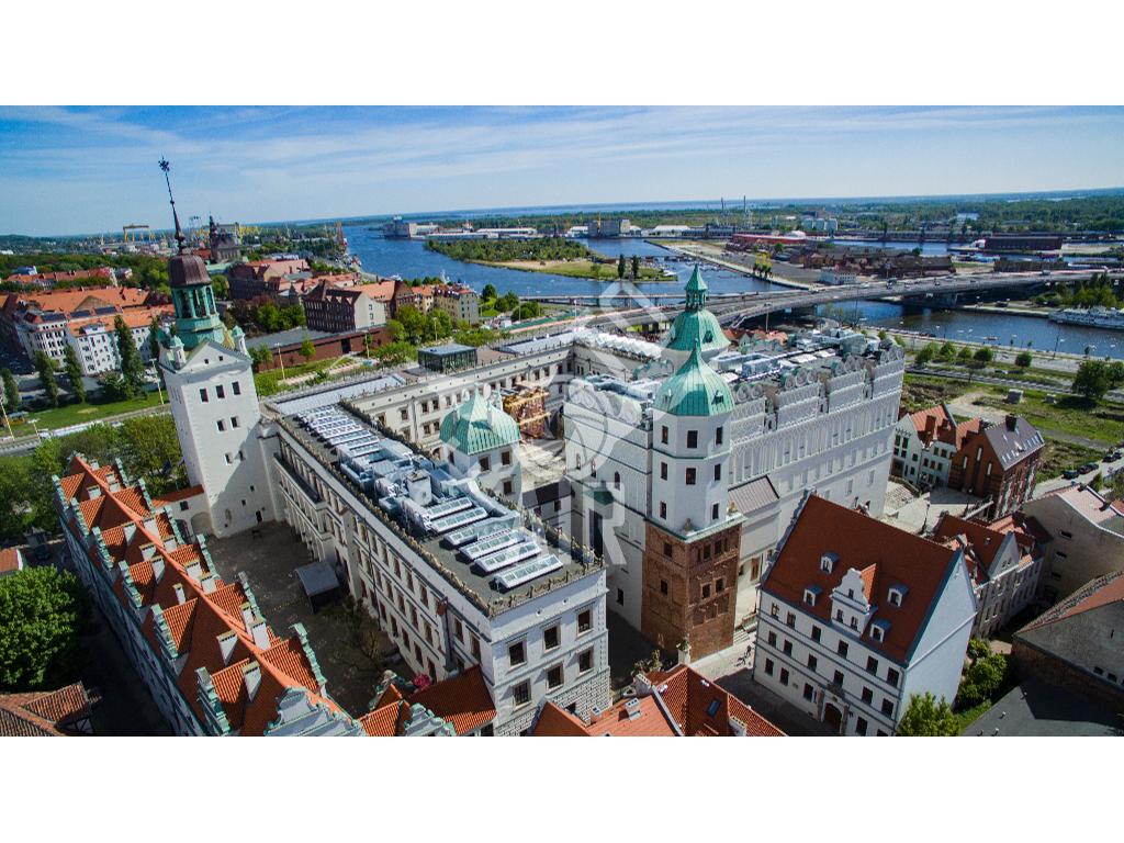 Fotografia z powietrza - Zamek Książąt Pomorskich