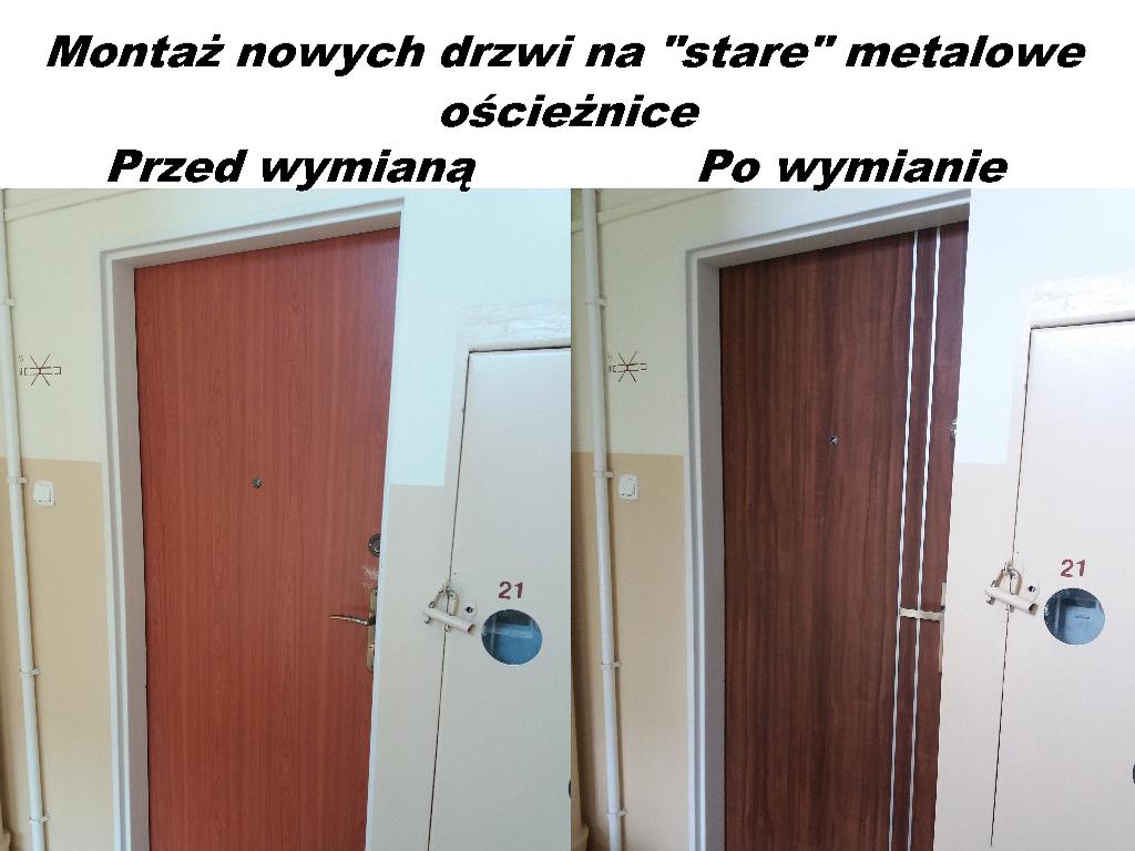 Montaż drzwi- (Montaż nowych drzwi na stare ościeżnice), Rzeszów, podkarpackie