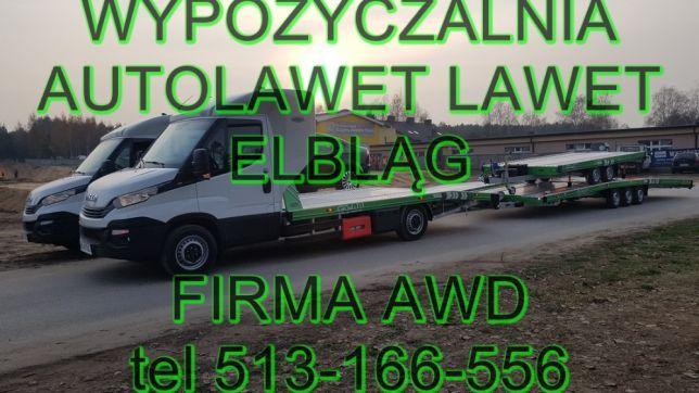 AWD - wypożyczalnia autolawet Iveco, kat B, lawety i przyczepy