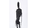 Druciak postać w technice własnej- rzeźba z metalu