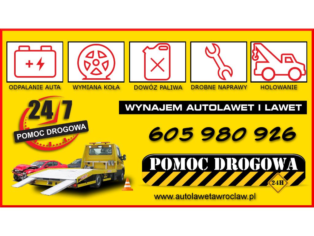 Pomoc drogowa Wrocław, tania laweta i holowanie na autostradzie A4, dolnośląskie