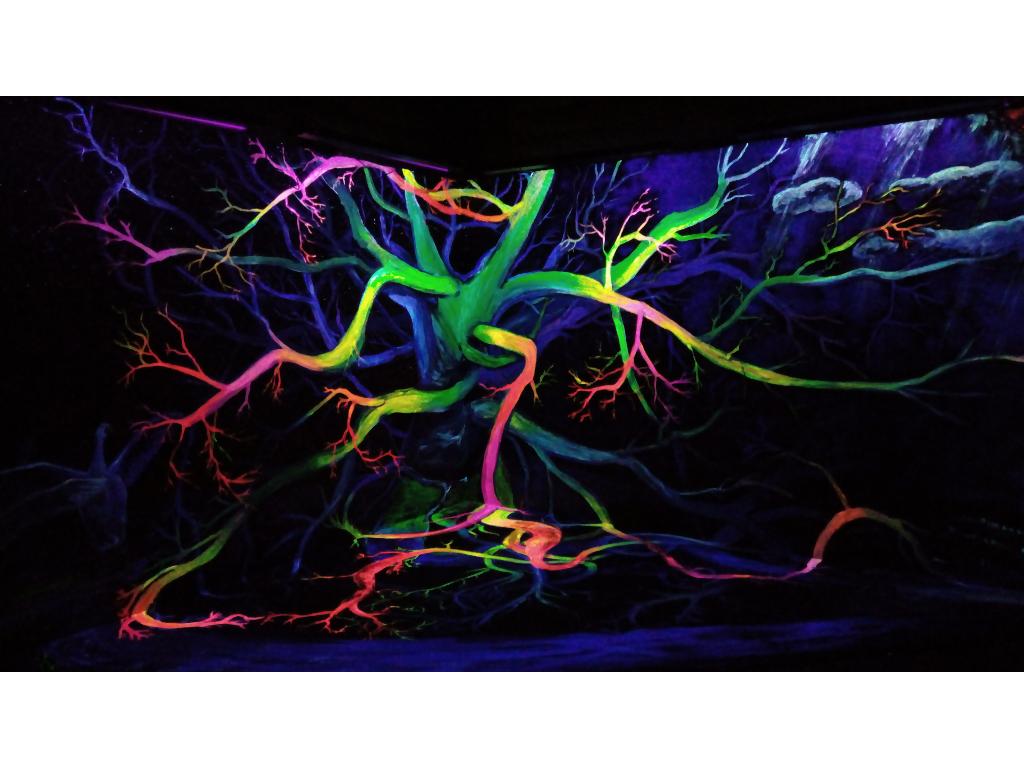 Malarstwo ścienne 3d chromadepth - fragment 50m 2