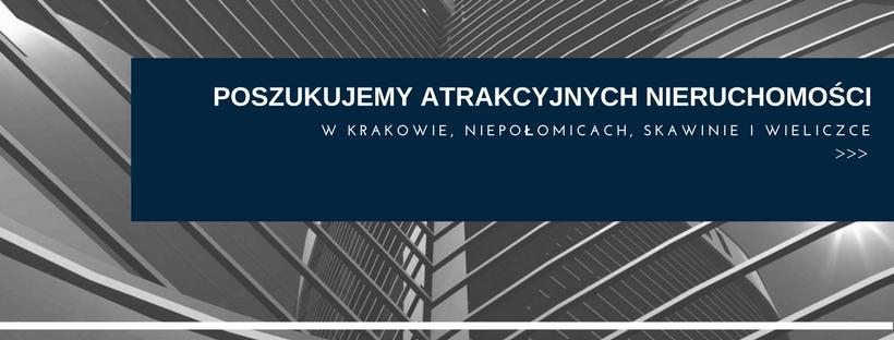 Poszukujemy atrakcyjnych nieruchomości w Krakowie