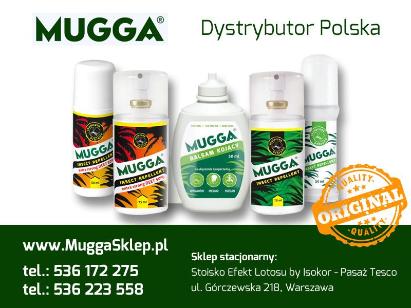 Oryginalna MUGGA 50% DEET  -  Sklep stacjonarny Warszawa  -  odbiór