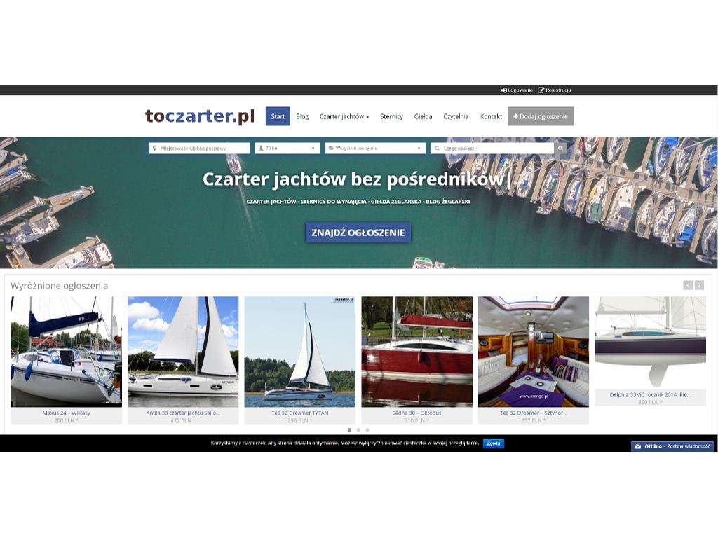 Czarter jachtów na Mazurach