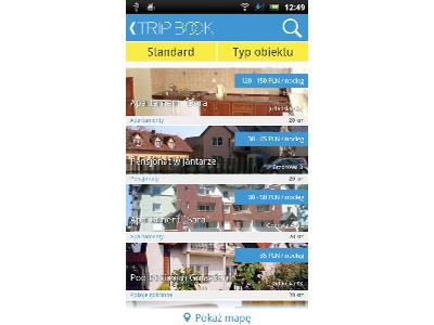 Tripbook - aplikacja z ofertą hoteli - kliknij, aby powiększyć