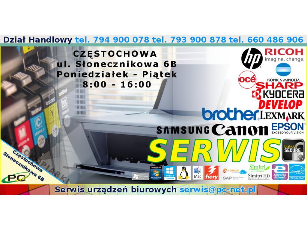 Ambitny Drukarek i Kserokopiarek Serwis PC-NET naprawimy HP Epson Oce, Częstochowa, śląskie