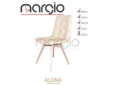 Krzesło Alona od producenta krzeseł Margio. Sklep meblowy - kliknij, aby powiększyć