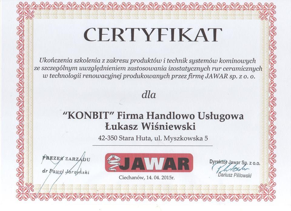 Certyfikat Konbit