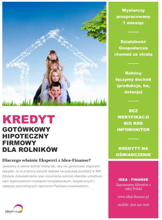 Kredyt kredyty pożyczka finansowanie konsolidacja gotówka bank, Wołomin, mazowieckie