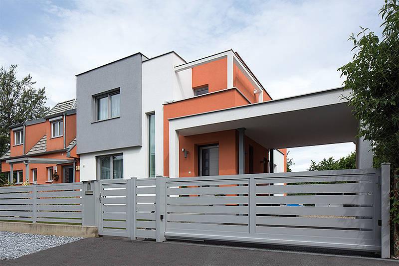 Nowoczesne poziome ogrodzenie aluminiowe TRIEST