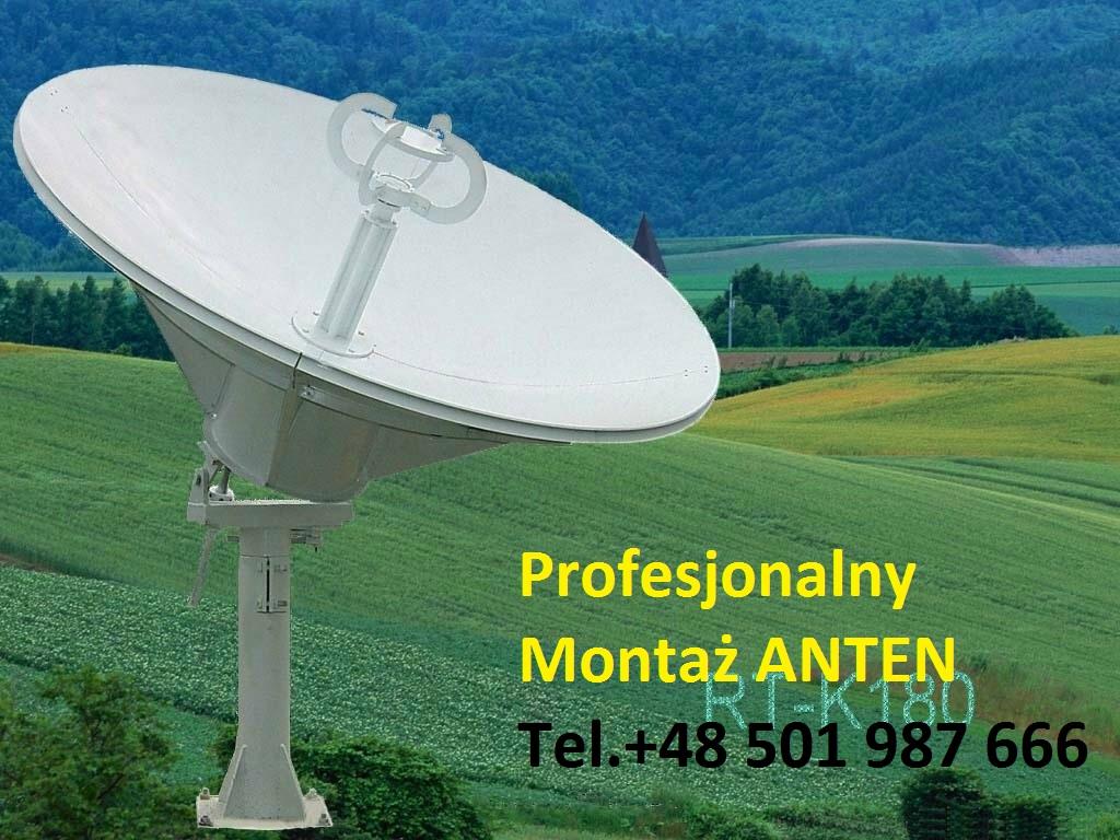 Montaż anten,ustawienie anteny,telewizja na kartę,trwam,DVB-T, Konotop, lubuskie