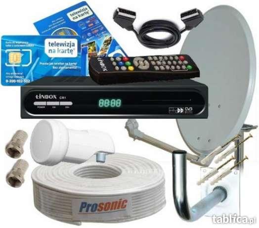 Montaż anten,ustawienie anteny,telewizja na kartę,trwam,DVB-T, Konotop, lubuskie