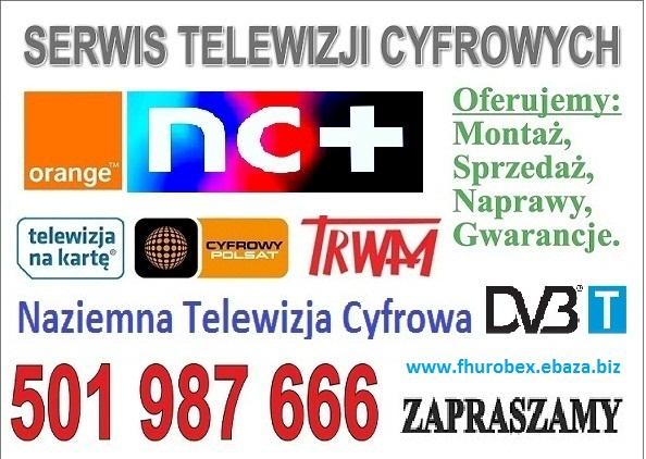 Montaż anten,NC+,Polsat Cyfrowy,telewizja naziemna DVB-T Chocianów, dolnośląskie
