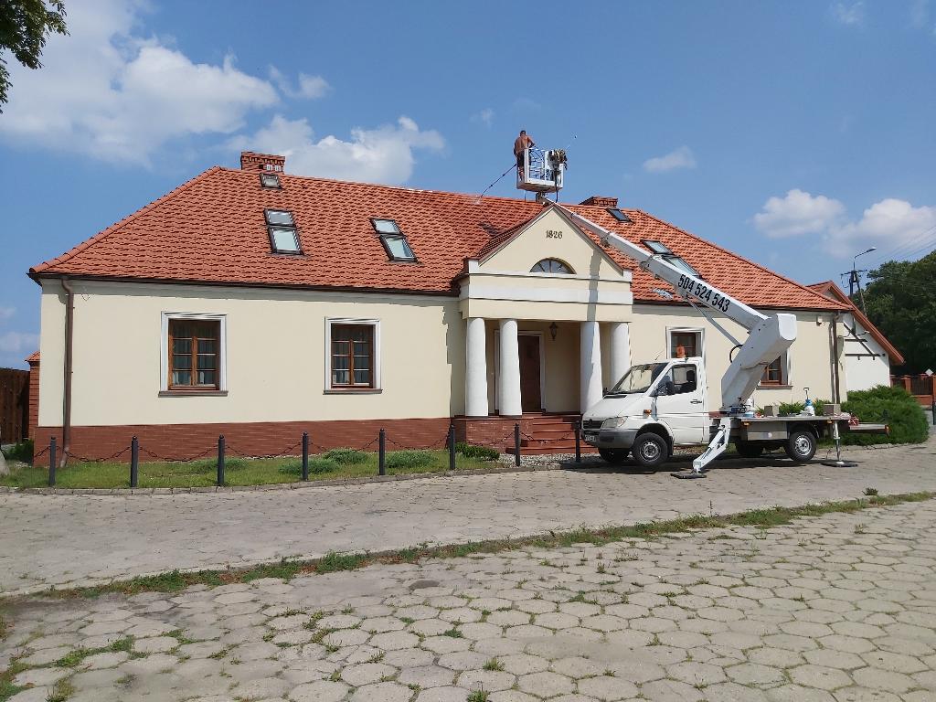Mycie elewacji dachów i kostki brukowej Łódź, Pabianice
