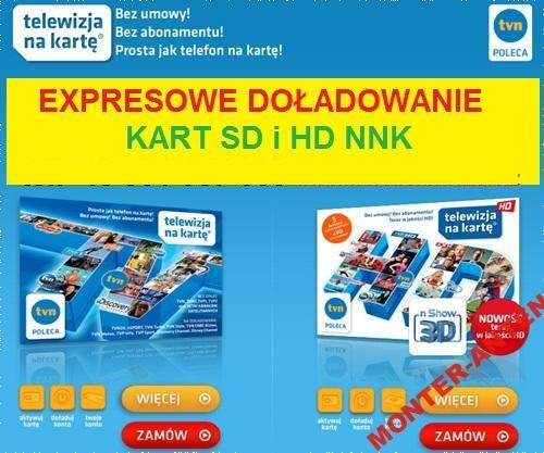 Expresowe doładowanie TNK SD HD w kilka minut 