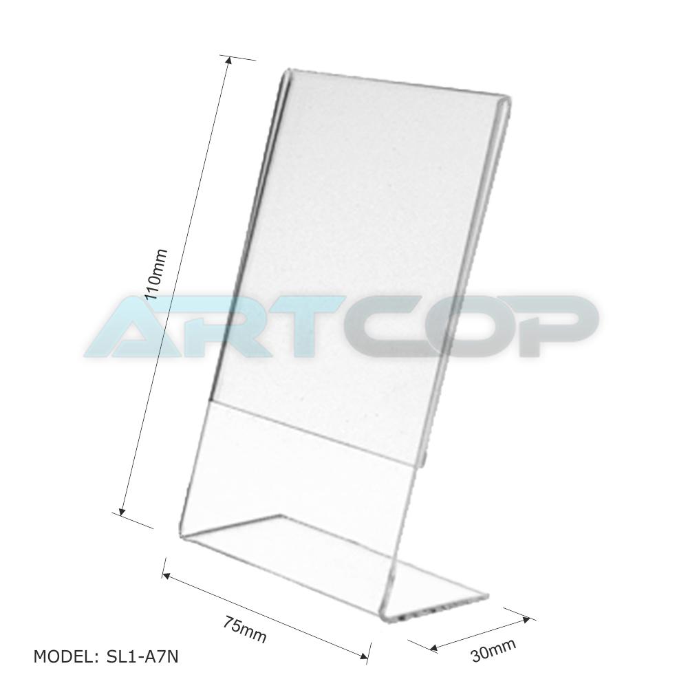 stojak z plexi typ L format A7 pionowy - Zdjęcie nr 2