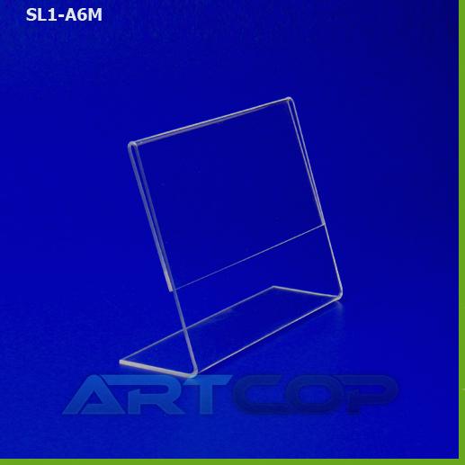 stojak z plexi formatu A6 poziomy typ L -  Zdjęcie nr 1
