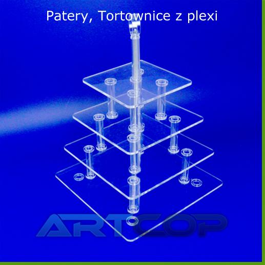 Stojak z plexi na TORT, Tortownica, Patera na muffiny babeczki ciastka, Warszawa, mazowieckie