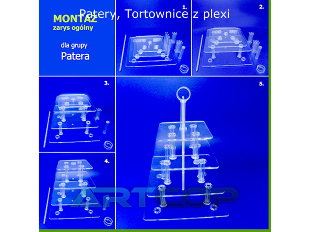 Stojak z plexi na TORT, Tortownica, Patera na muffiny babeczki ciastka, Warszawa, mazowieckie