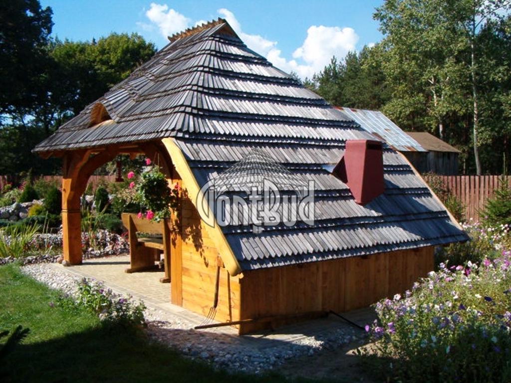 Altana biesiadna wiata weselna altanka ogrodowa drewniana gont domek, Ostrów Lubelski, lubelskie