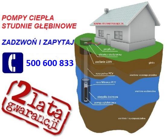 Studnie głębinowe,odwierty do pomp ciepła, Zabrzeg, śląskie