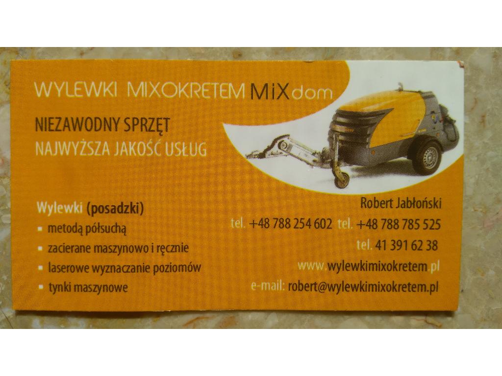 Wylewki posadzki mixokretem, świętokrzyskie