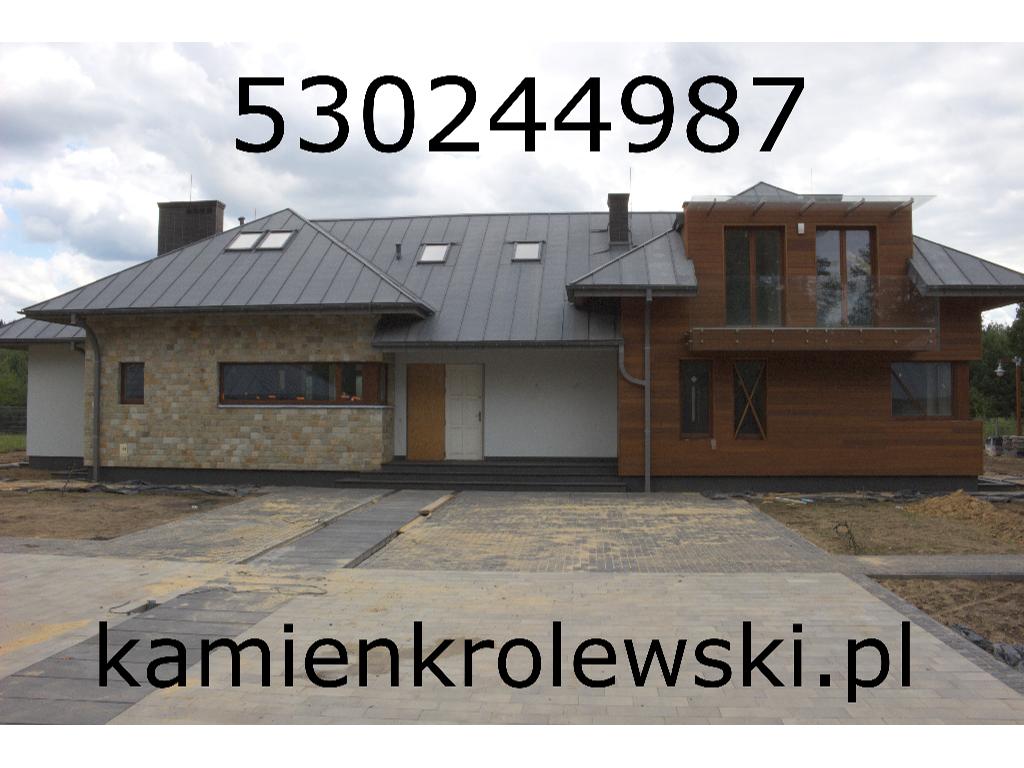 Elewacja z kamienia ogrodzenie z kamienia schody z kamienia ogrodzenia, Warszawa, mazowieckie