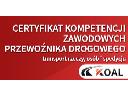 Kurs na Certyfikat Kompetencji Zawodowych - transport drogowy, Lublin, lubelskie