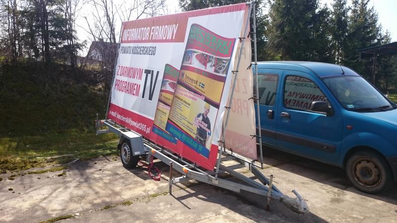 ** PRZYCZEPA REKLAMOWA !! 400X220 REKLAMA NA PRZYCZEPIE, Lublin, Łuków, Siedlce, Lubartów, Radzyń Podl, lubelskie