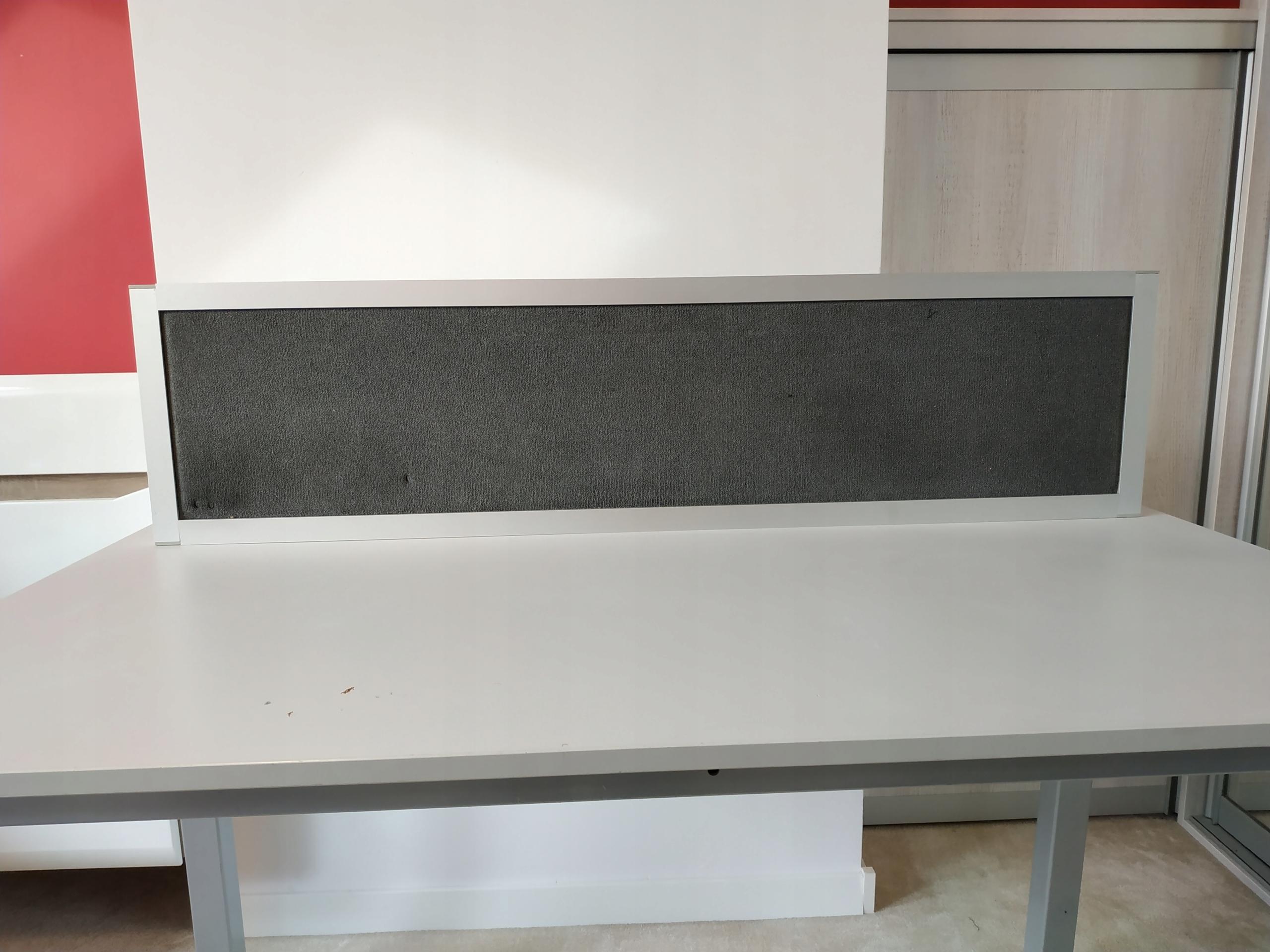 Przegroda biurkowa ścianka aluminiowa 30x120