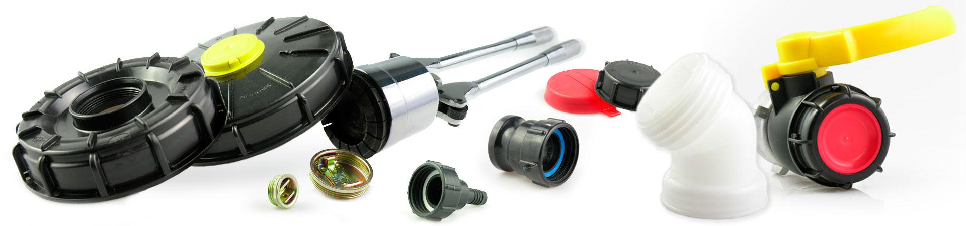 Korki, zawory, plomby do paleto kontenerów IBC oraz beczek