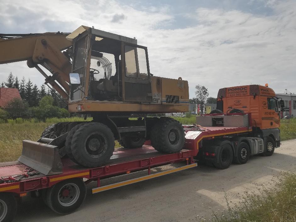 Transport niskopodwoziowy maszyn i koparek transport maszyn Poznań, wielkopolskie