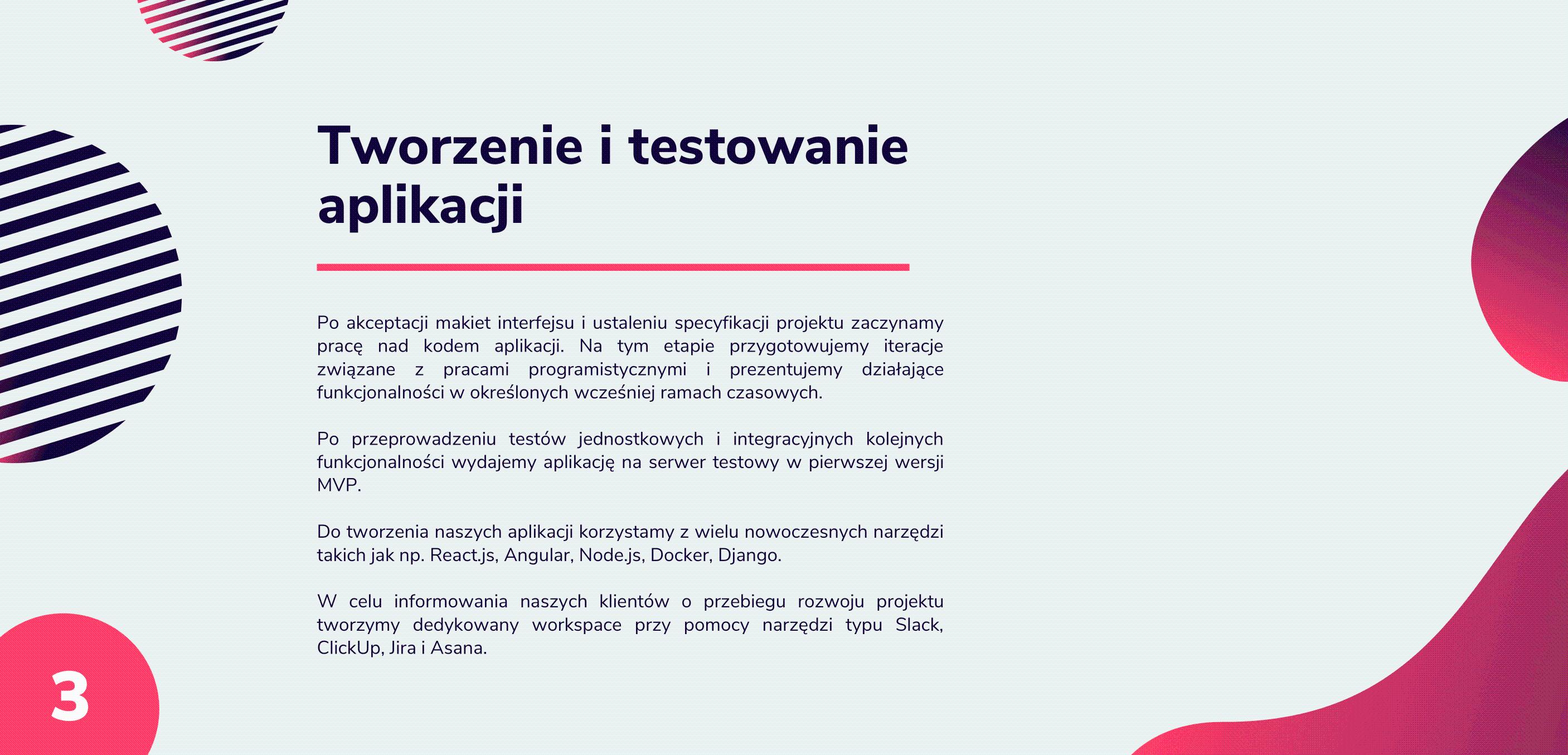 Tworzenie aplikacji webowych, software development, aplikacje mobilne 