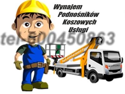 Podnosnik Koszowy, 18m, 21m, 25m, 31m, Wynajem, Usługi,  - kliknij, aby powiększyć