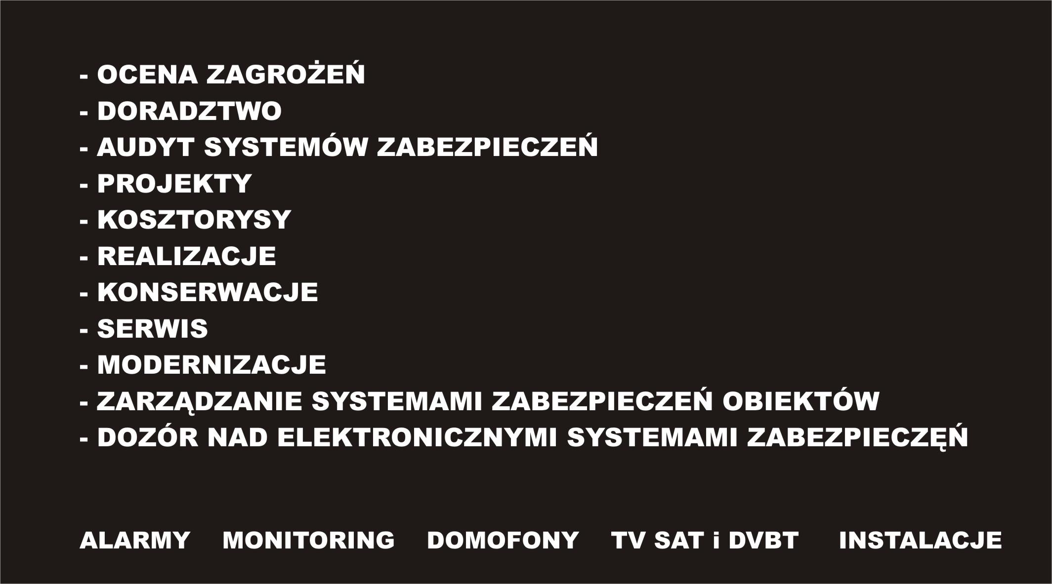 ALARMY MONITORING MONTAŻ SERWIS MODERNIZACJA, woj. kujawsko-pomorskie