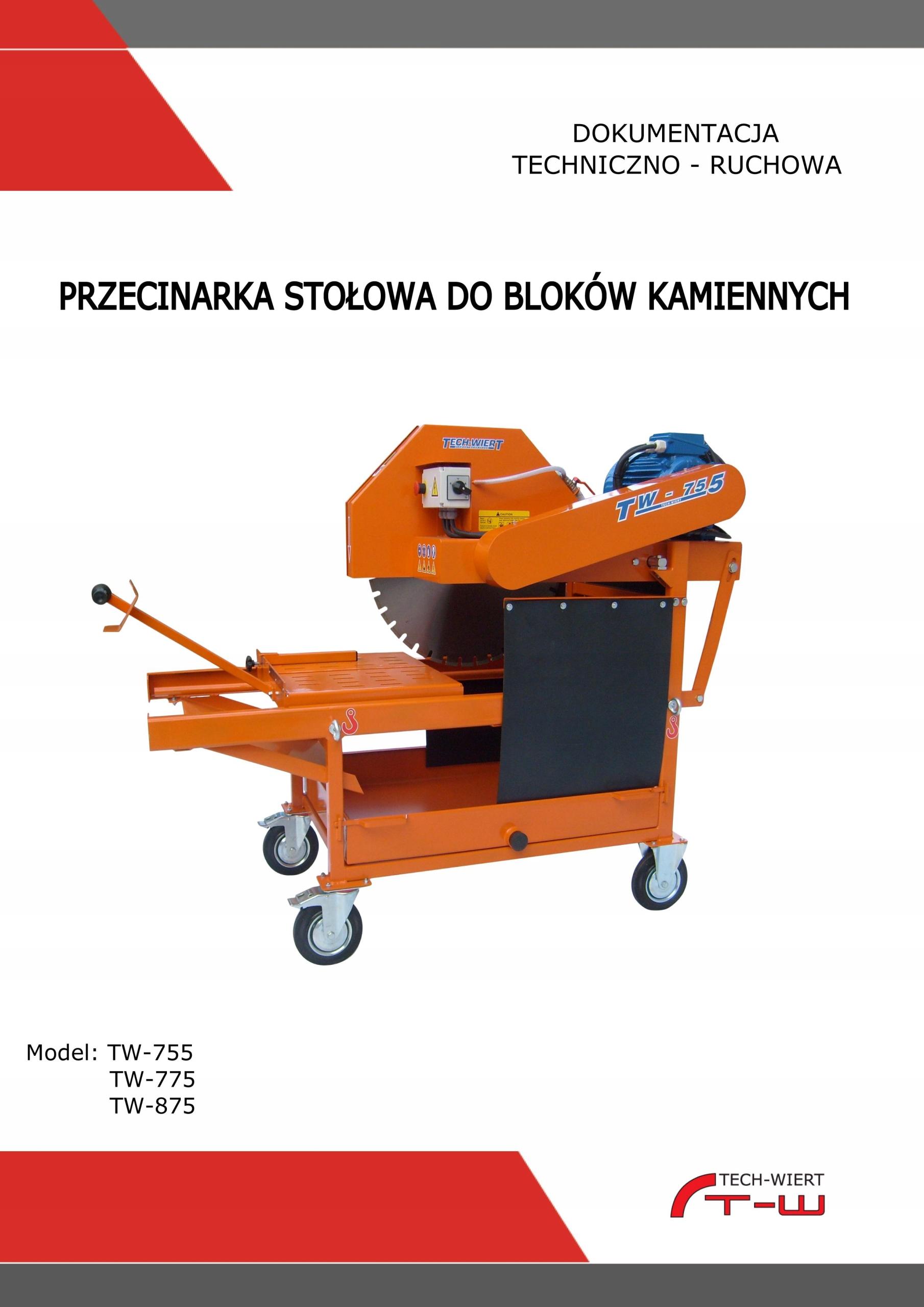 PIŁA BUDOWLANA STOŁOWA PRZECINARKA BUDOWLANA TECH-WIERT