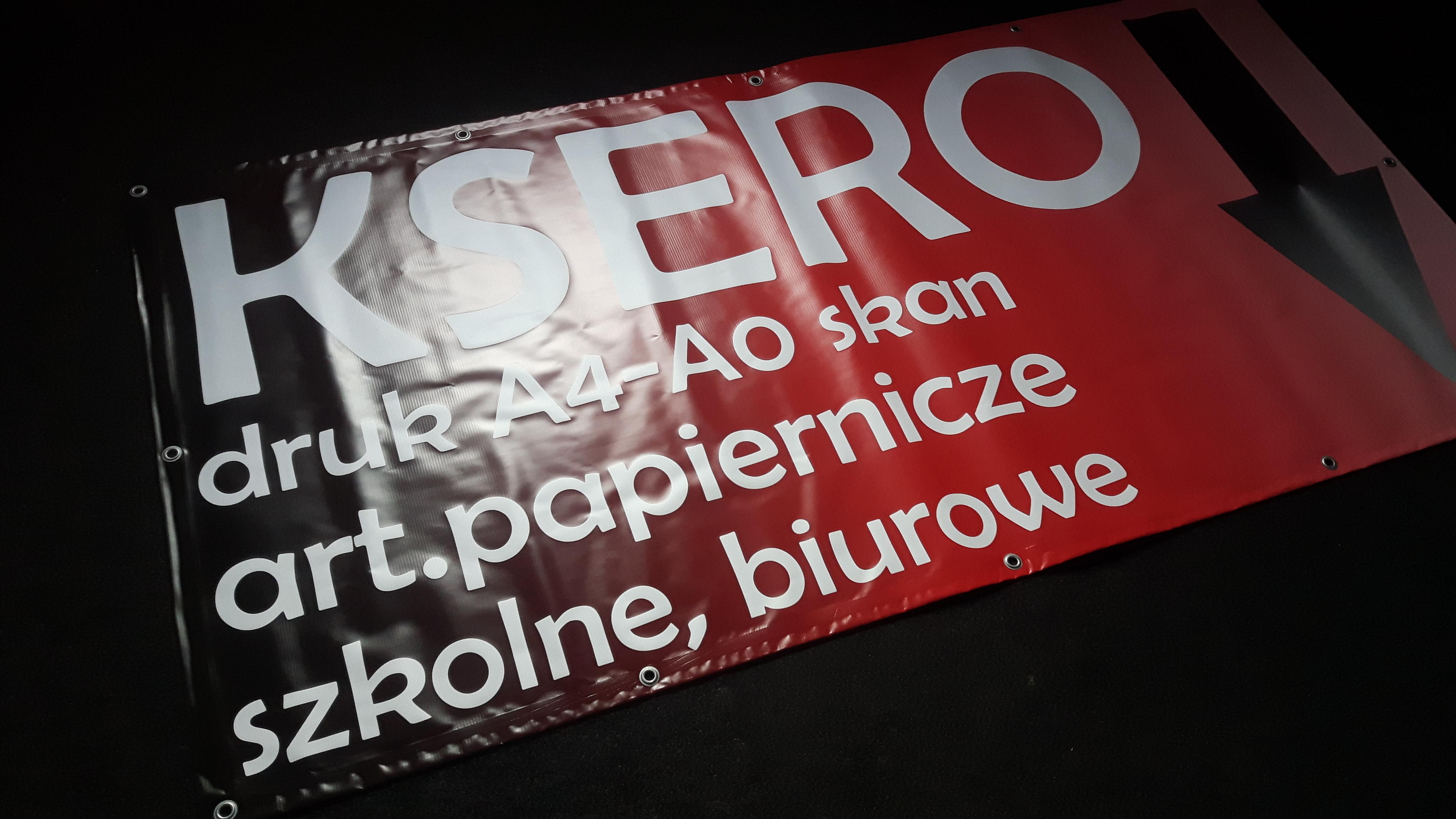 BANER oczkowany zgrzewany  -  banery nawet w 24h szybko Kraków Wielicz