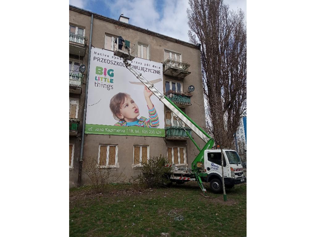 Wynajem podnośnik koszowy prace alpinistyczne reklama wycinka drzew , Warszawa, mazowieckie