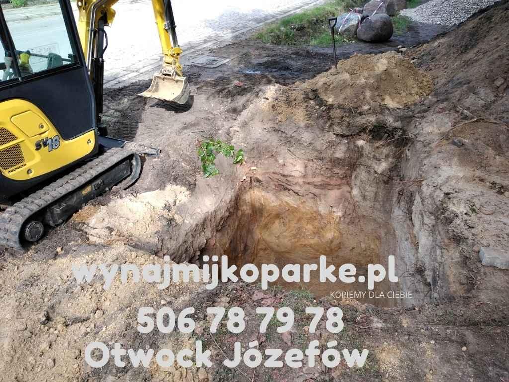 Usługi minikoparką  Otwock Józefów Kołbiel 506787978