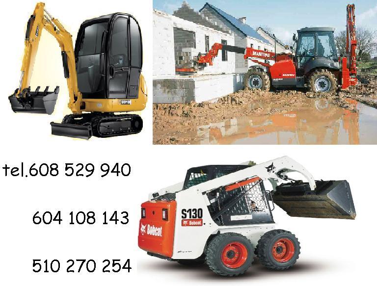 Nasze maszyny w akcji, Bobcat, Manitou oraz JCB Mini