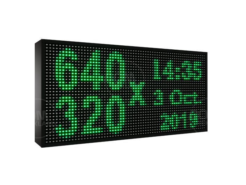 Wyświetlacz tekstowy LED 640 / 320 (niebieski, żółty, biały, zielony)