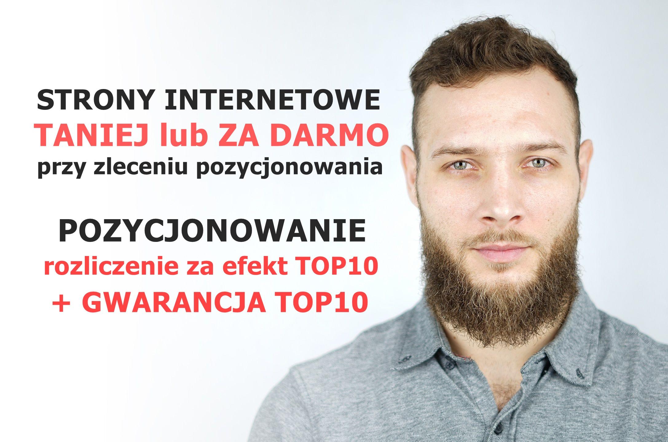 Strony internetowe + pozycjonowanie z gwarancją TOP10!, Szczecin, Poznań, Kraków, Warszawa, Łódź, Wrocław, Gdańsk, Bydgoszcz, Lublin, Białystok, Katowice, Kielce, Rzeszów, Gdynia, Olsztyn, Częstochowa